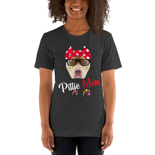 Pittie Mom Colorized T-Shirt