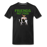 Men's Friends Not Food Tri-Blend T-Shirt - black